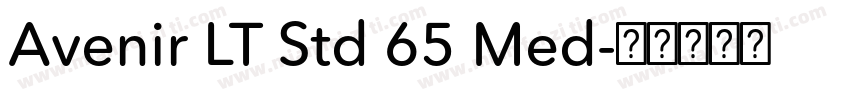 Avenir LT Std 65 Med字体转换